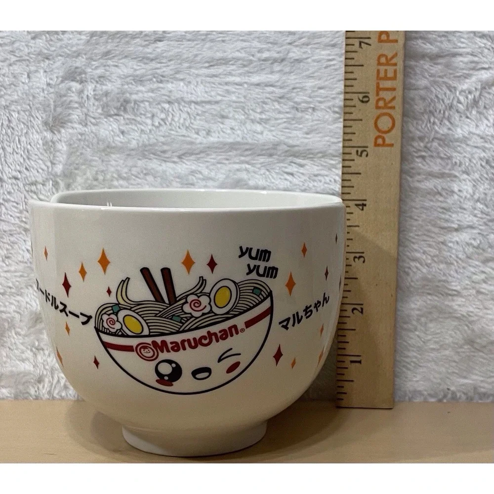 Maruchan Ramen Kawaii Ceramic Soup Bowl Yum Yum Noodles